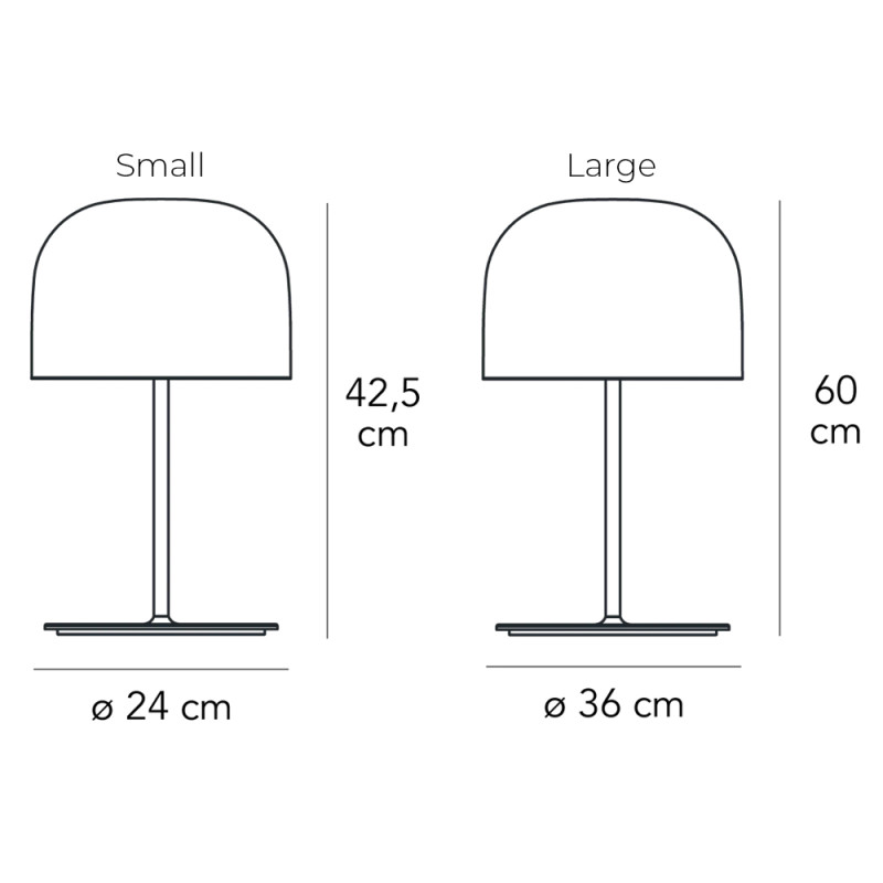 Specification Image for Fontana Arte Equatore LED Table Lamp