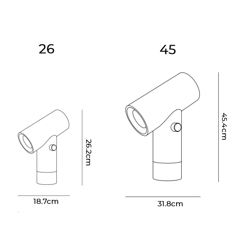 Specification image for Muuto Beam LED Table Lamp