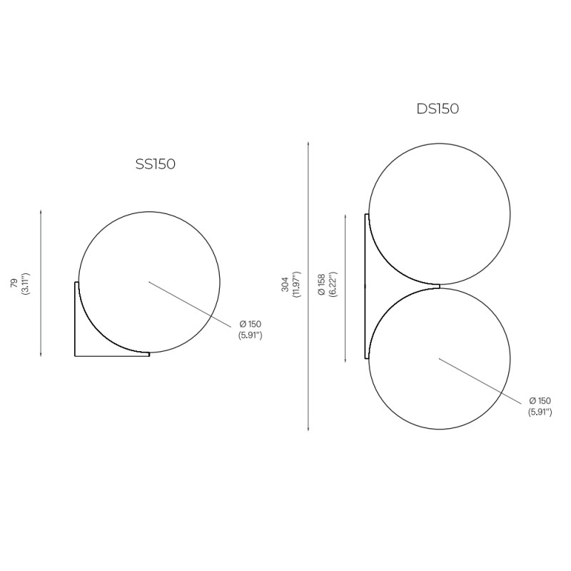 Specification Image for Michael Anastassiades Architectural Sconce Wall Light