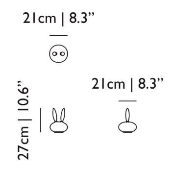 Specification Image for Moooi Pet Light Purr Table Lamp