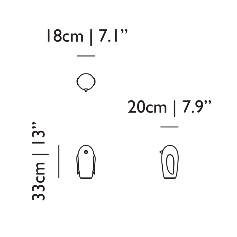 Specification Image for Moooi Pet Light Noot Noot