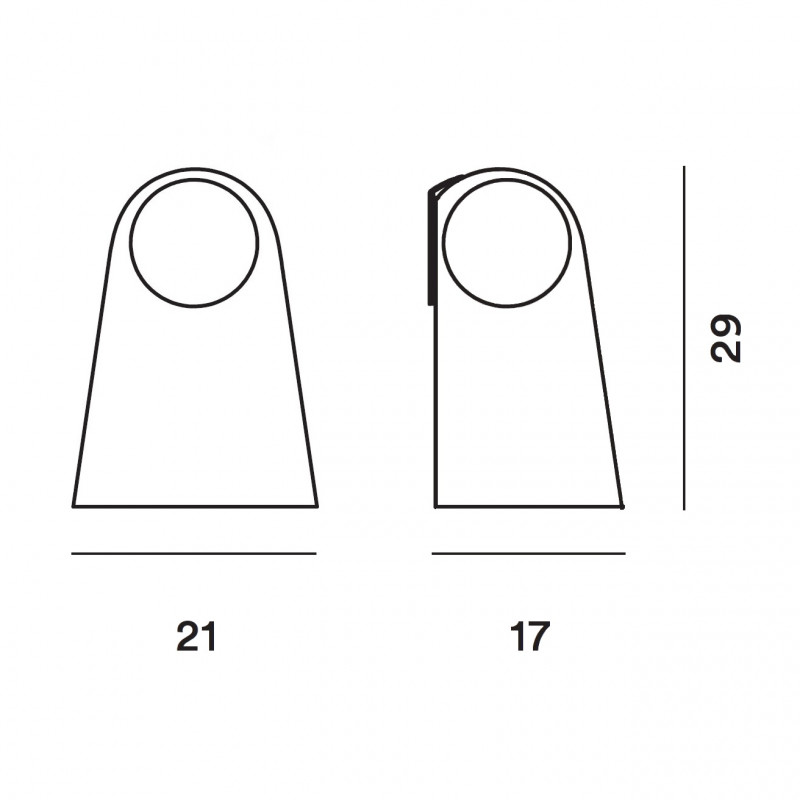 Specification Image for Foscarini Satellight LED Wall Light