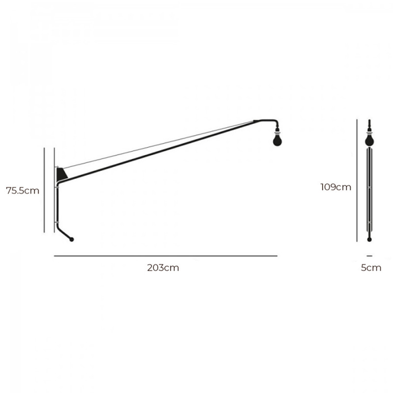 Specification Image for Vitra Potence Wall Light