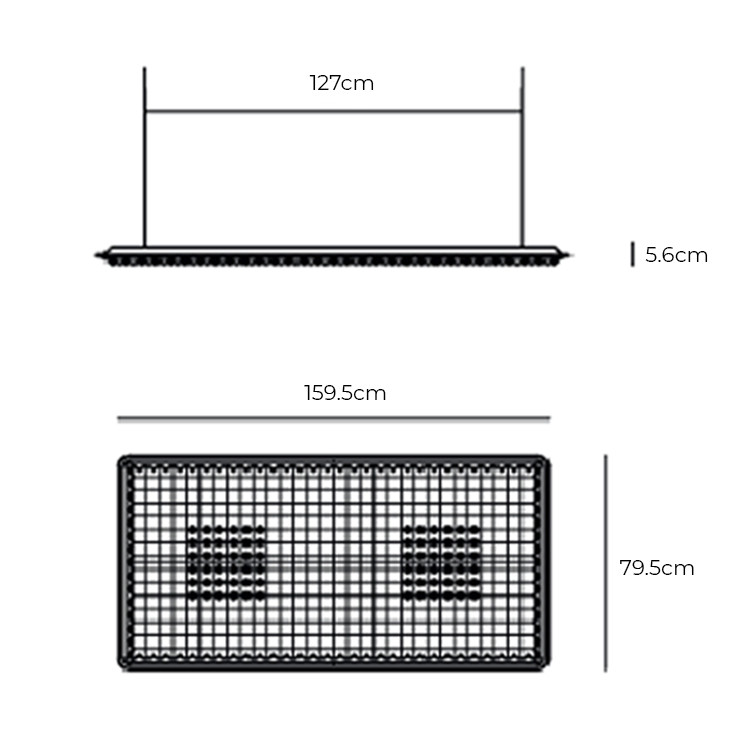 Specification Image for Artemide Architectural Eggboard Matrix Direct 1600x800