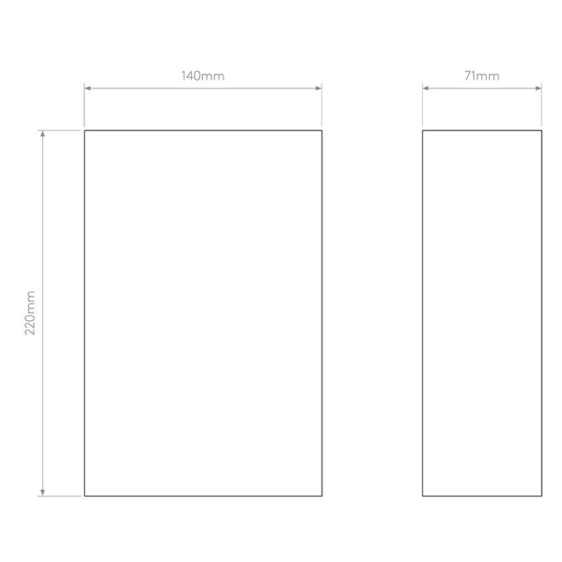 Specification Image for Astro Serifos 220 Wall Light