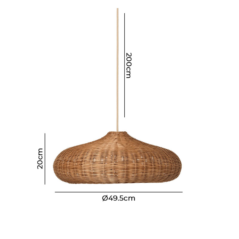 Specification Image for Ferm Living Braided Disc Pendant