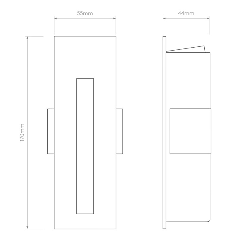 Specification Image for Astro Borgo 55 LED Recessed Light
