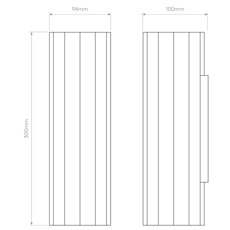 Specification Image for Astro Shadow 300 Wall Light