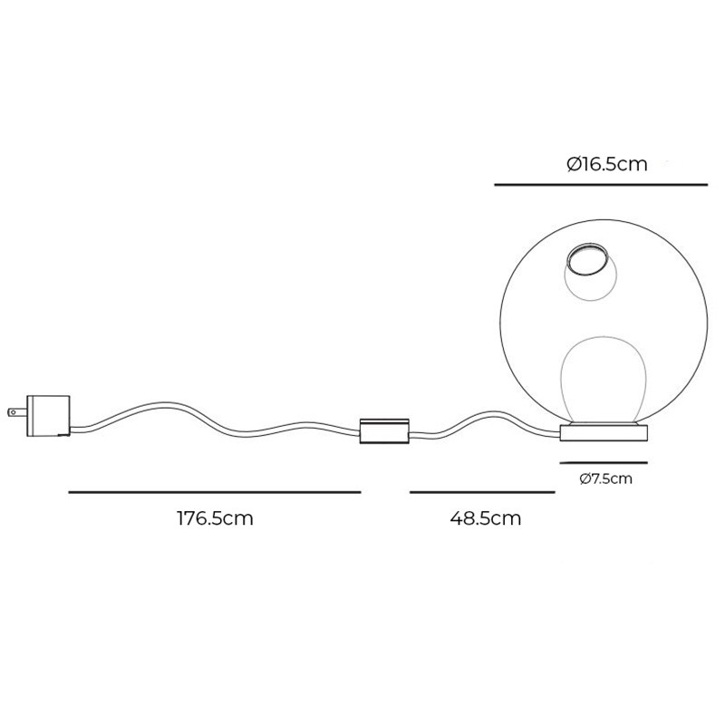 Specification Image for Bocci 28t Table and Wall Light