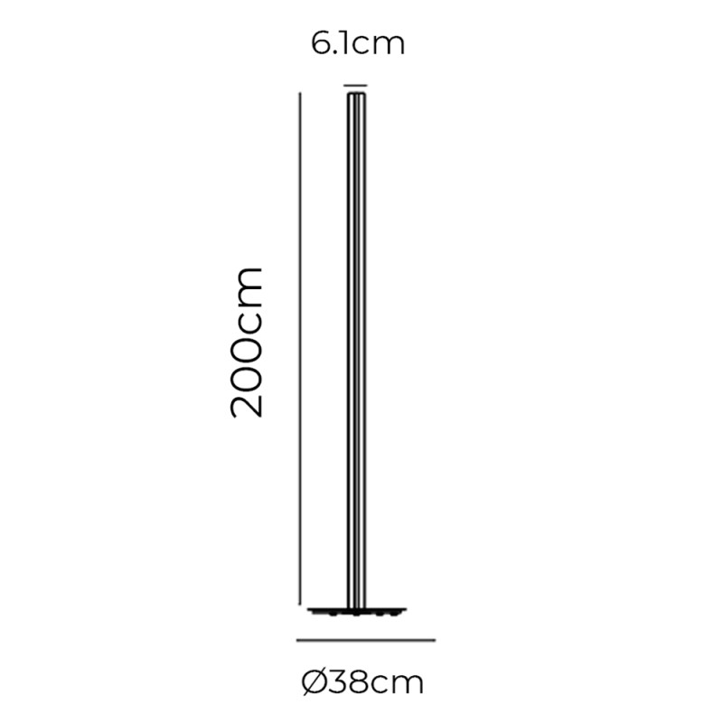 Specification Image for Flos Coordinates LED Floor Lamp