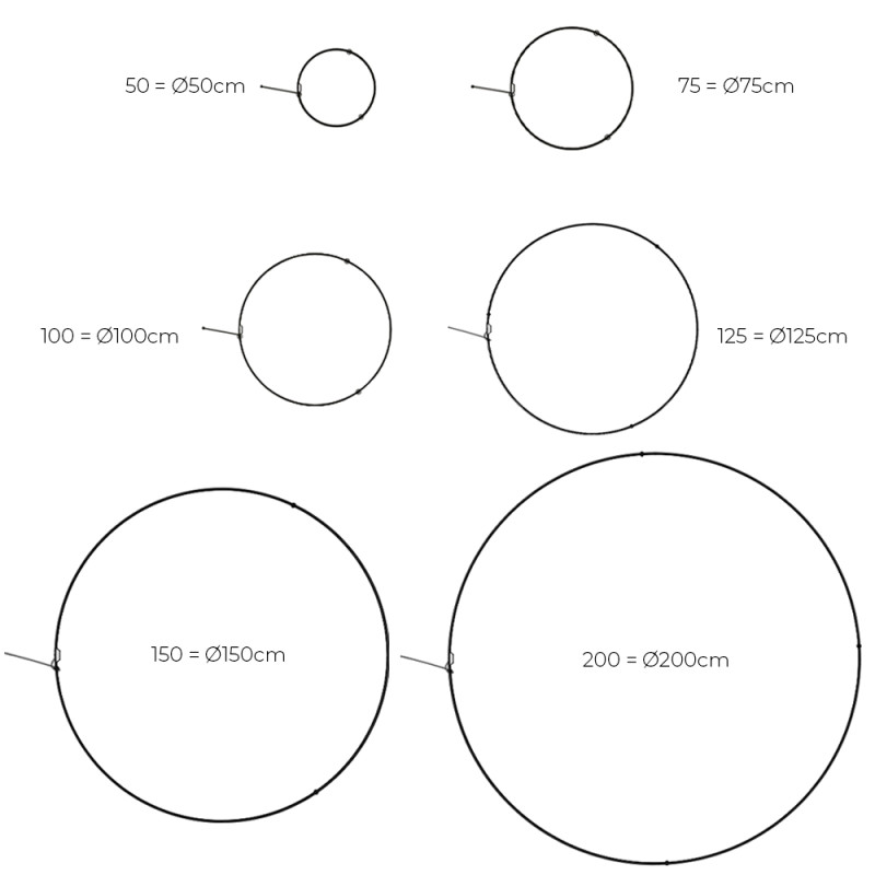 Specification Image for Panzeri Zero Round Horizontal LED Pendant