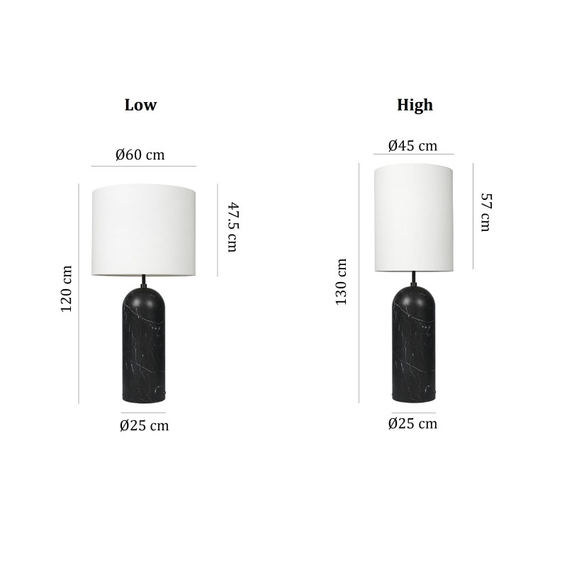 Specification Image for Gubi Gravity XL Floor Lamp
