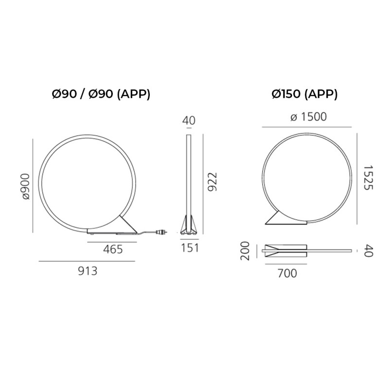 Specification Image for Artemide Architectural O Indoor LED Floor Lamp