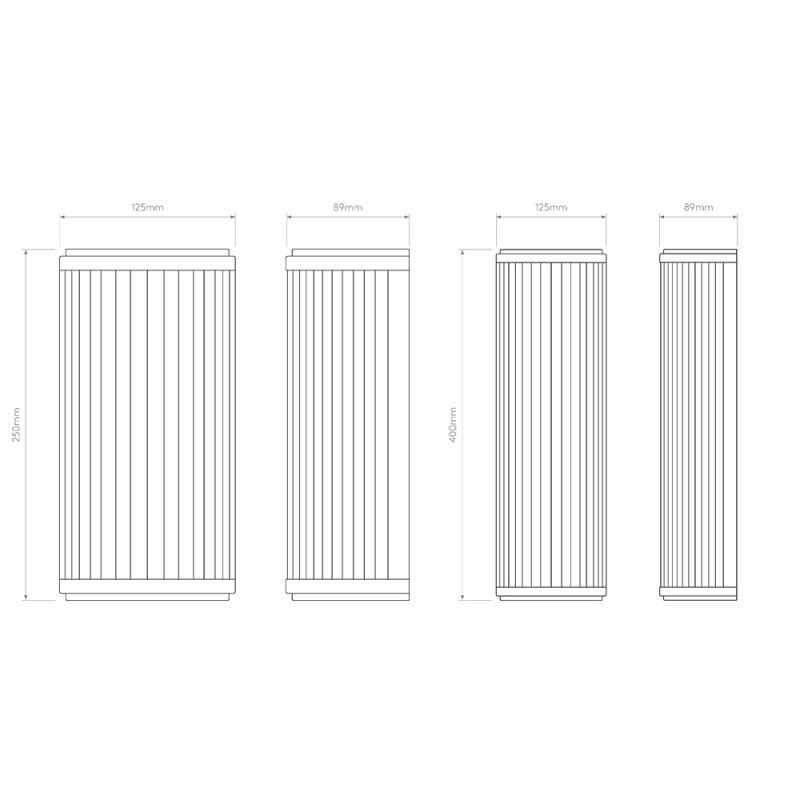 Specification Image for Astro Versailles LED Wall Light