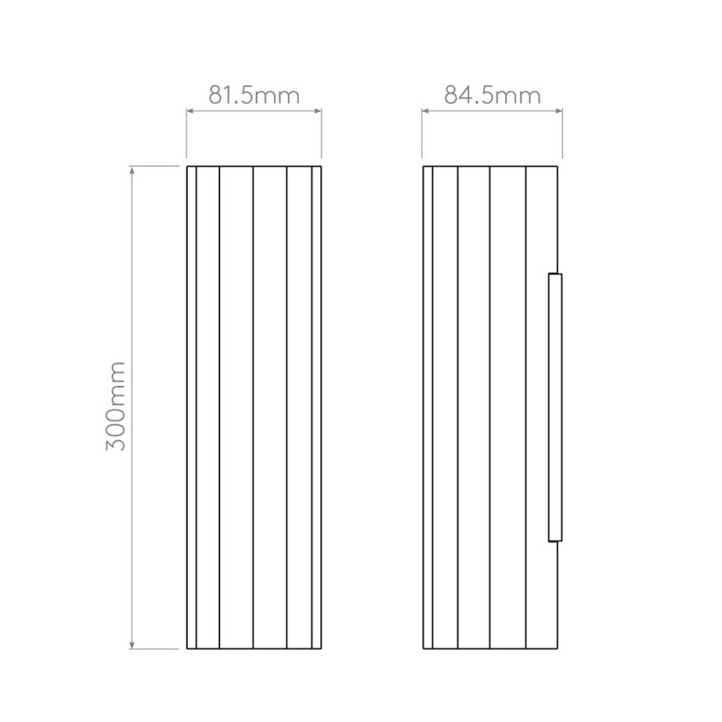Specification image for Astro Hashira Wall Light