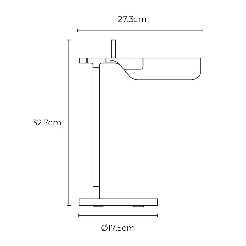 Specification Image for Flos Tab LED Table Lamp