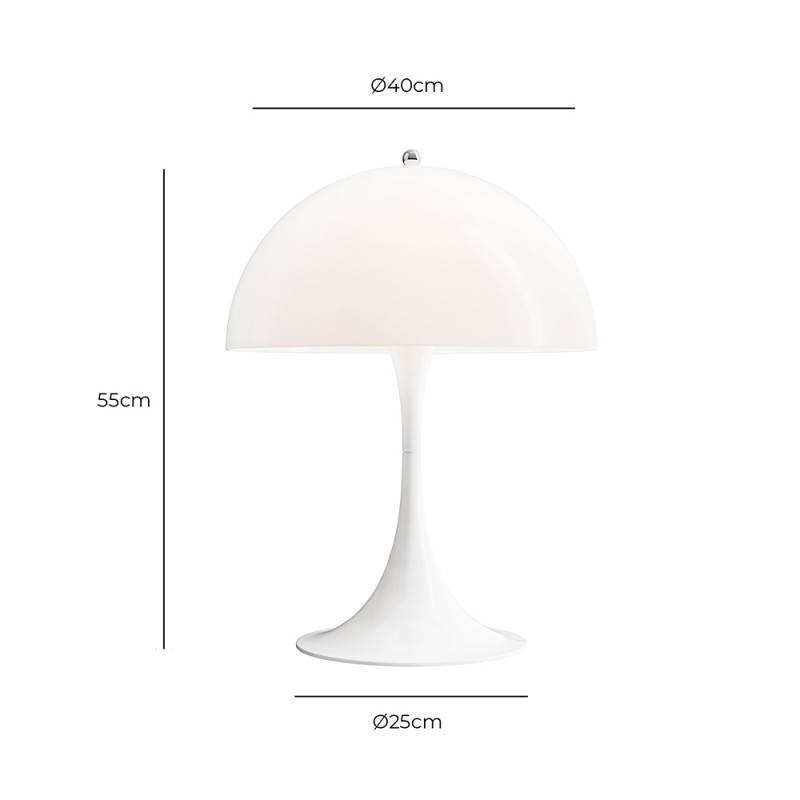 Specification Image for Louis Poulsen Panthella Table Lamp