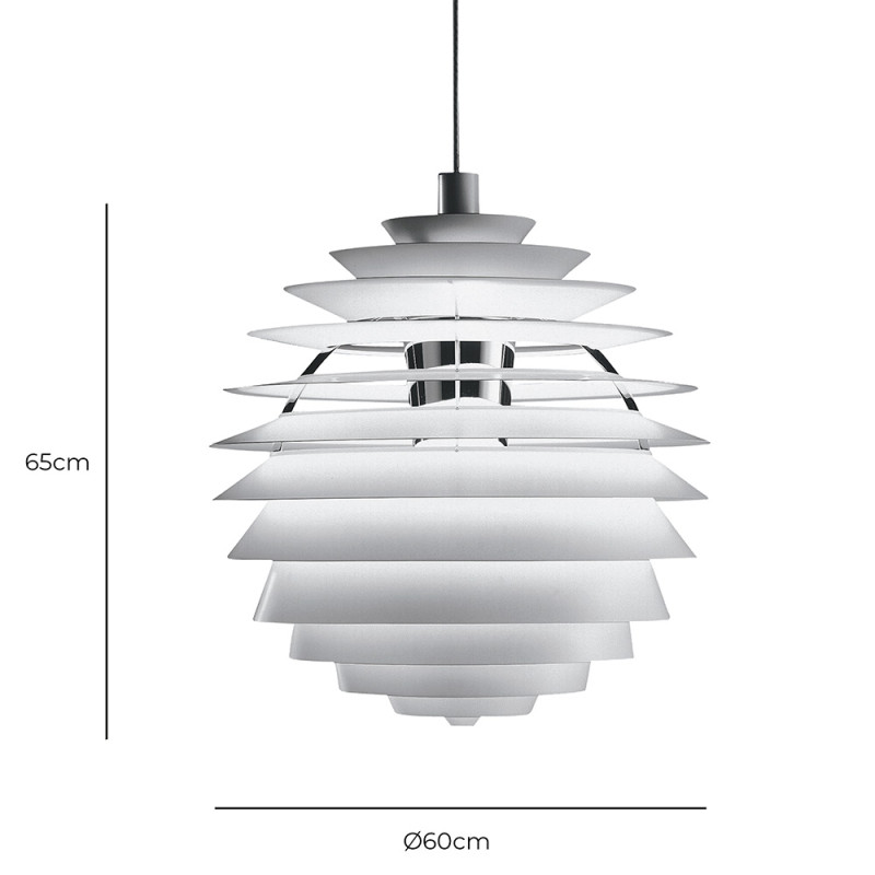 Specification Image for Louis Poulsen PH Louvre LED Pendant