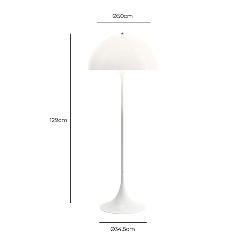 Specification Image for Louis Poulsen Panthella Floor Lamp