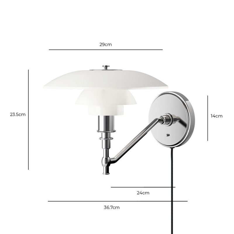 Specification Image for Louis Poulsen PH 3/2 Wall Light
