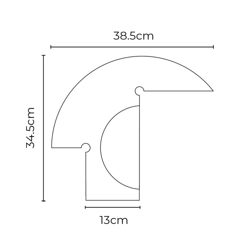 Specification Image for Flos Biagio Table Lamp