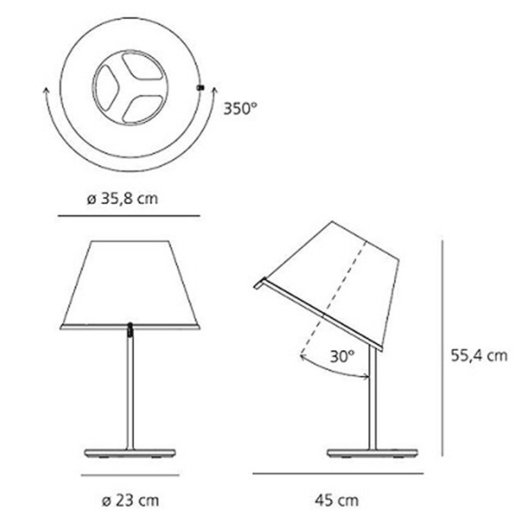 Specification Image for Artemide Choose Table Lamp