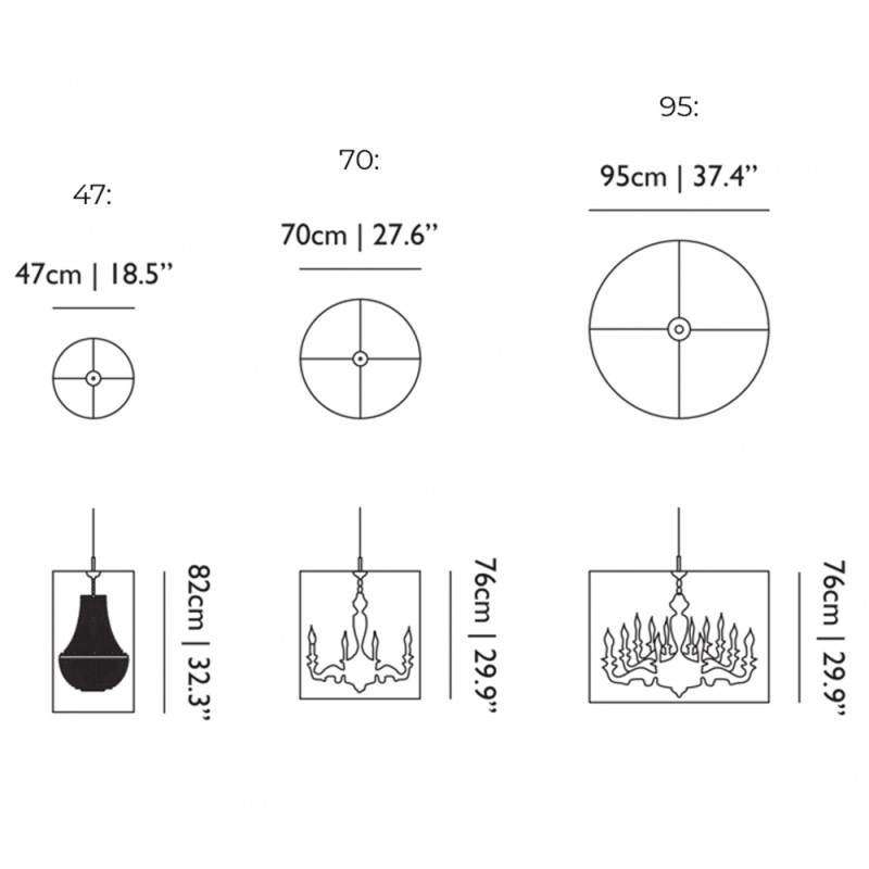 Specification Image for Moooi Light Shade Shade Suspension