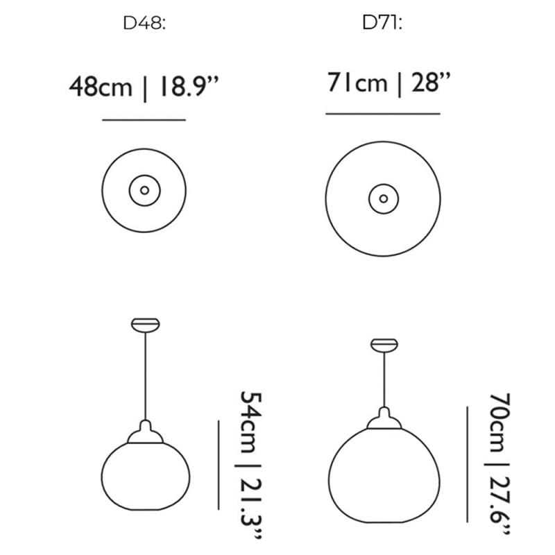 Specification Image for Moooi Non Random Pendant