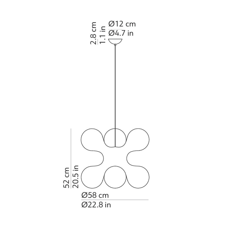 Specification Image for KDLN Atomium Pendant