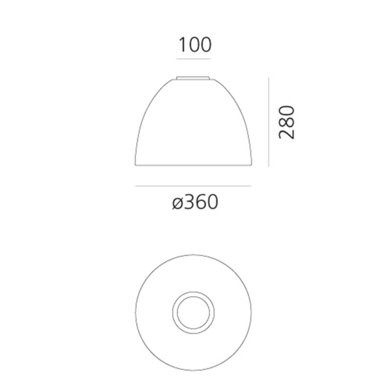 Specification Image for Artemide Nur Mini Ceiling Light