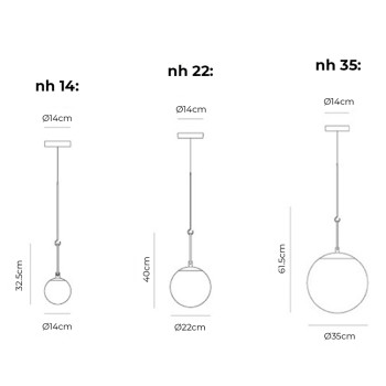 Specification Image for Artemide nh Suspension