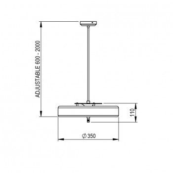 Specification image for Bert Frank Revolve Pendant