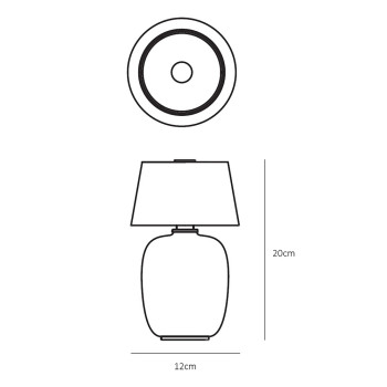Specification Image for Audo Copenhagen Torso Portable Lamp
