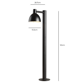 Specification Image for Louis Poulsen Toldbod 155 Bollard