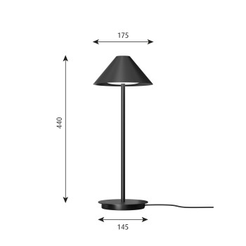 Louis Poulsen Keglen LED Table Lamp Specification 