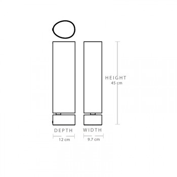 Specification Image for Gubi Unbound LED Table Lamp