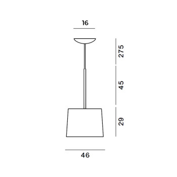Specification Image for Foscarini Twiggy Wood LED Suspension
