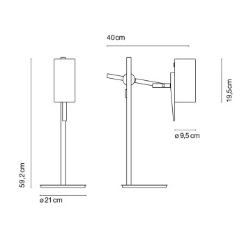 Specification Image for Marset Scantling S Table Lamp