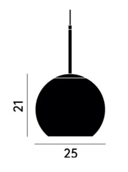 Specification Image for Tom Dixon Copper Round LED Pendant