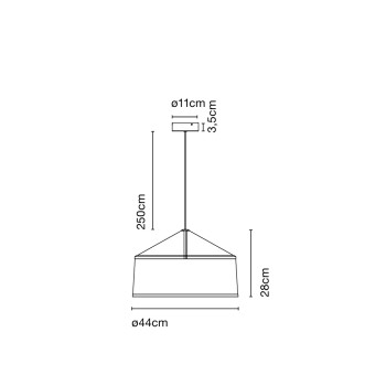 Specification Image for Marset Zenc Pendant Light