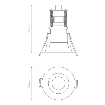 Specification Image for Astro Minima Mini Recessed Light