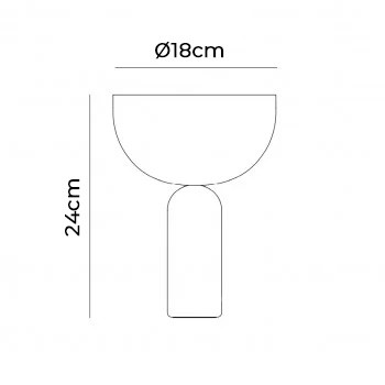 New Works Kizu LED Portable Table Lamp Specification 