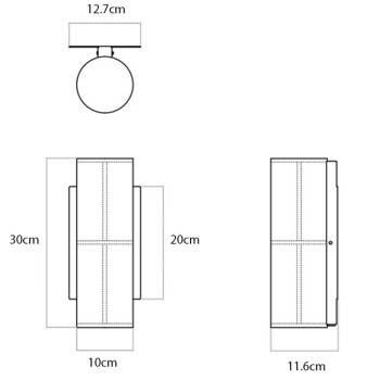 Specification Image for Audo Copenhagen Hashira LED Wall Light
