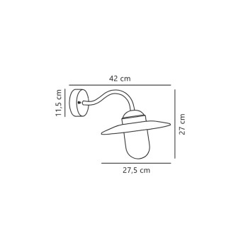 Specification image for Nordlux Luxembourg Outdoor Wall Light