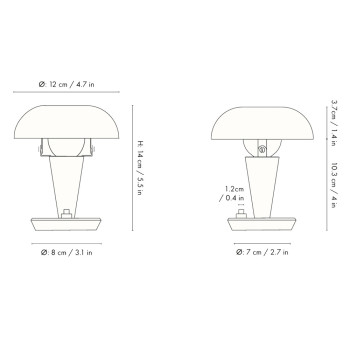Specification Image for Ferm Living Tiny Lamp