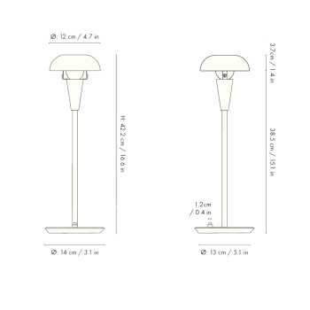 Specification Image for Ferm Living Tiny Table Lamp