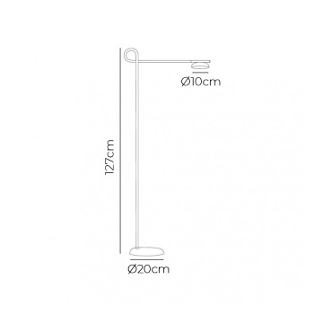 Specification Image for Northern Salto LED Floor Lamp
