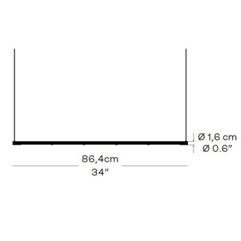 Specification Image for Fritz Hansen Oneline Pendant