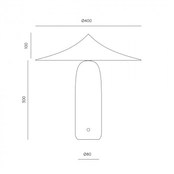 Specification Image for Aromas Del Campo Kine LED Table Lamp