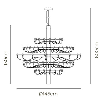 Specification Image for Flos 2097/75 Chandelier